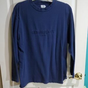 Vintage Guess Long Sleeve Navy Blue Shirt Small